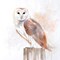 Snow Owl On A Log Poster Print by Atelier B Art Studio - Item # VARPDXBEGANI386